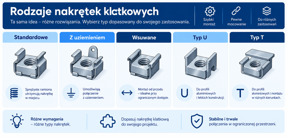 Co to są nakrętki klatkowe?