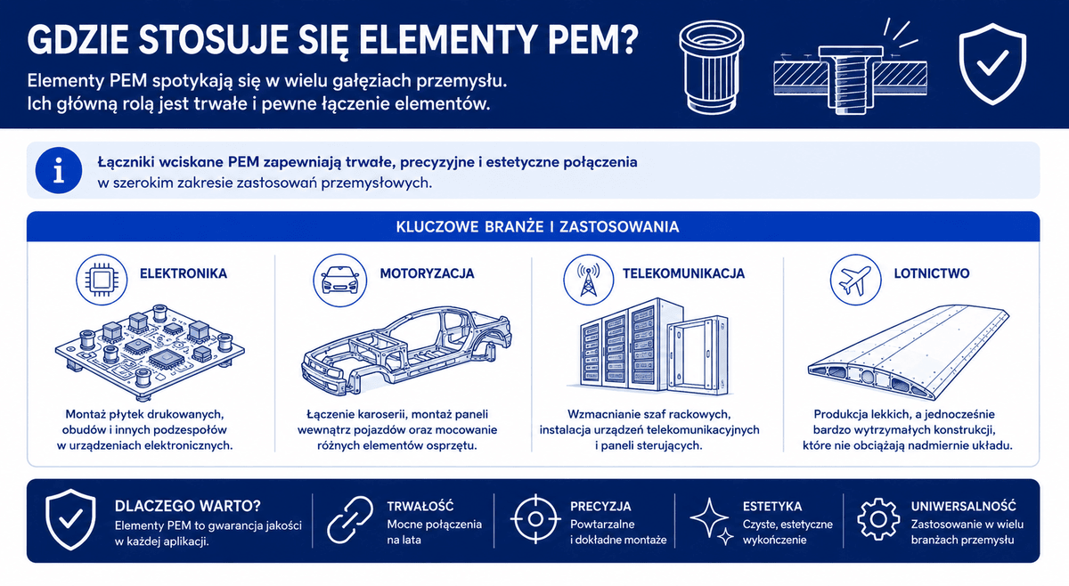 Gdzie stosuje się elementy PEM?