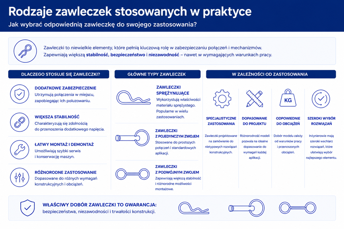 Rodzaje zawleczek