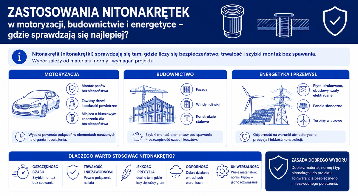 Zastosowania nitonakrętek