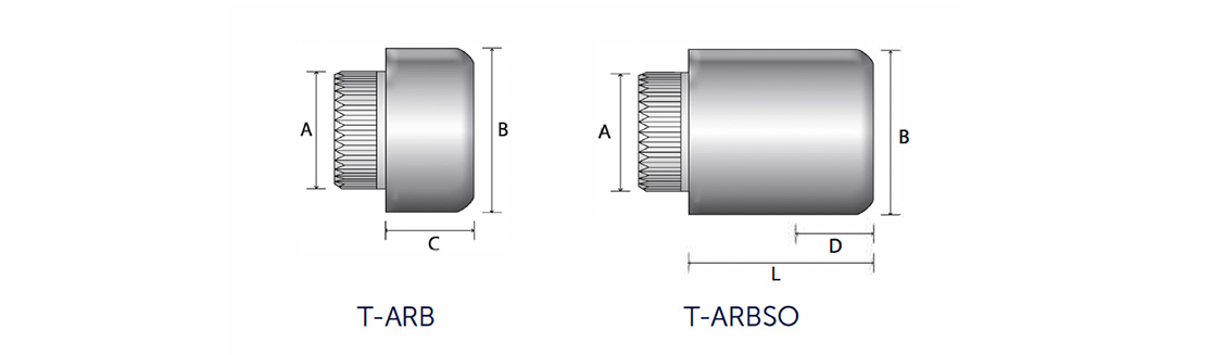Nakrętka T-ARB (stal ocynkowana/stal nierdzewna) - schemat