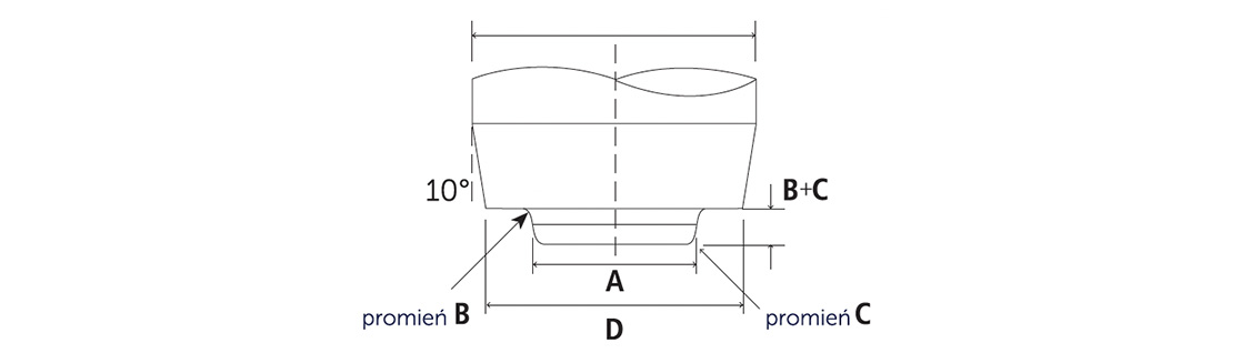 Nakrętka T-ARB (stal ocynkowana/stal nierdzewna) - schemat