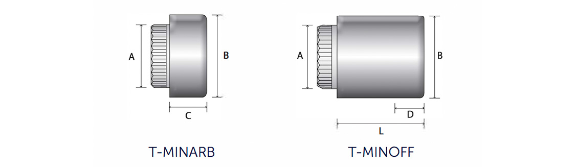 Nakrętka T-MINARB / T-MINOFF - schemat